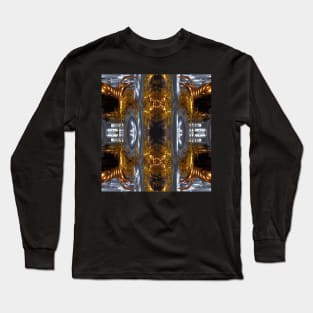 Gold and Silver Elegant Abstract by Adelaide Artist Avril Thomas Long Sleeve T-Shirt